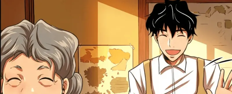 Colorized manga panel from Watashi Colorizer