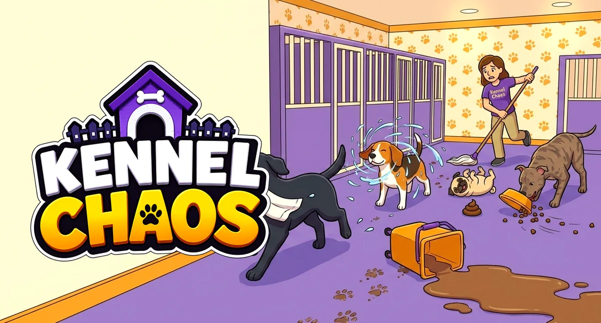 Kennel Chaos Hits Steam: A Dog Daycare, Your Friends, One Mop