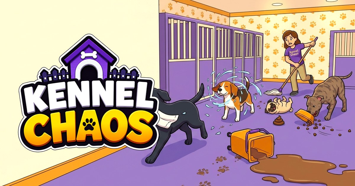Kennel Chaos Hits Steam: A Dog Daycare, Your Friends, One Mop