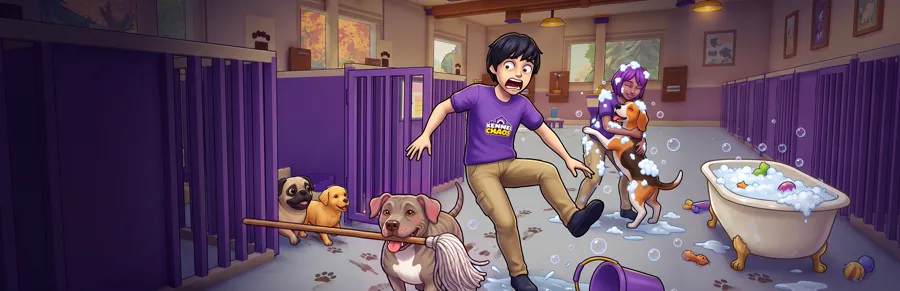Kennel Chaos: Wide banner, no logo