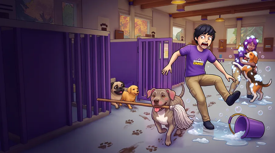 Kennel Chaos: Key art, no logo